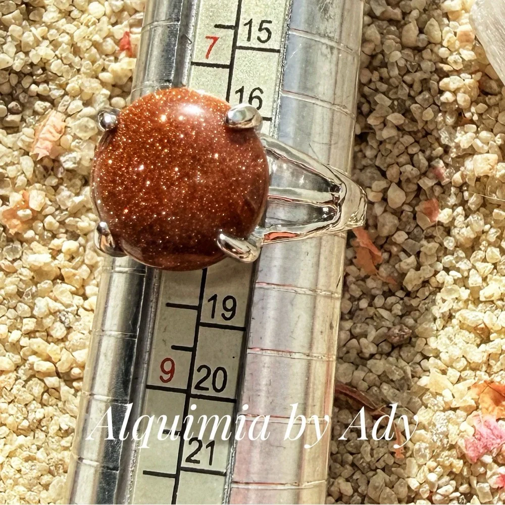 Silver Goldstone Ring - Picture 2 of 2